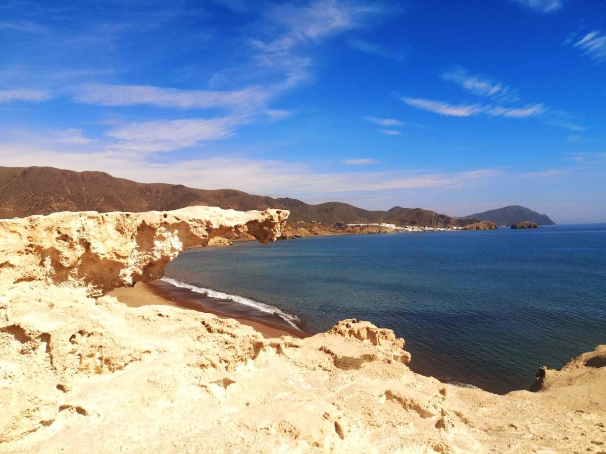 Encantador Atico Con Chimenea Y Piscina En Almeria Retamar  Exterior foto